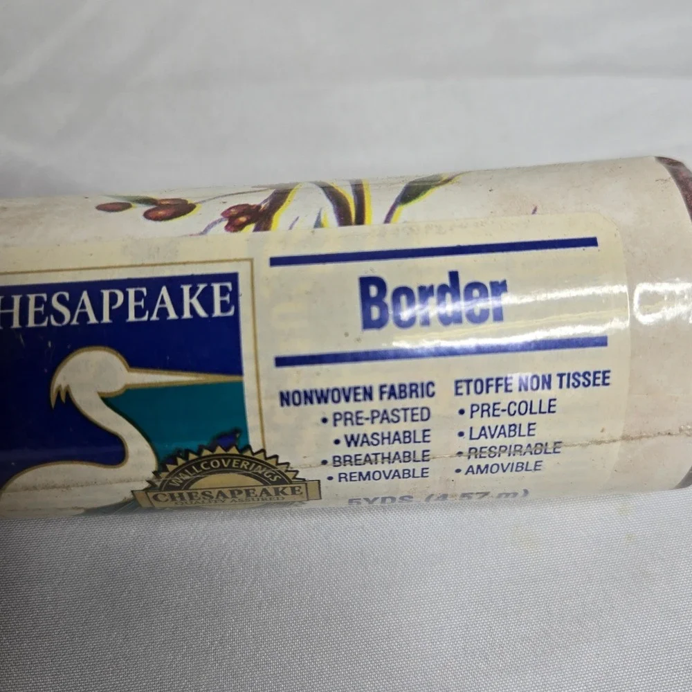 Chesapeake Nonwoven Fabric BorderTwo Packs Berry Pattern 10 Yards Total New‎